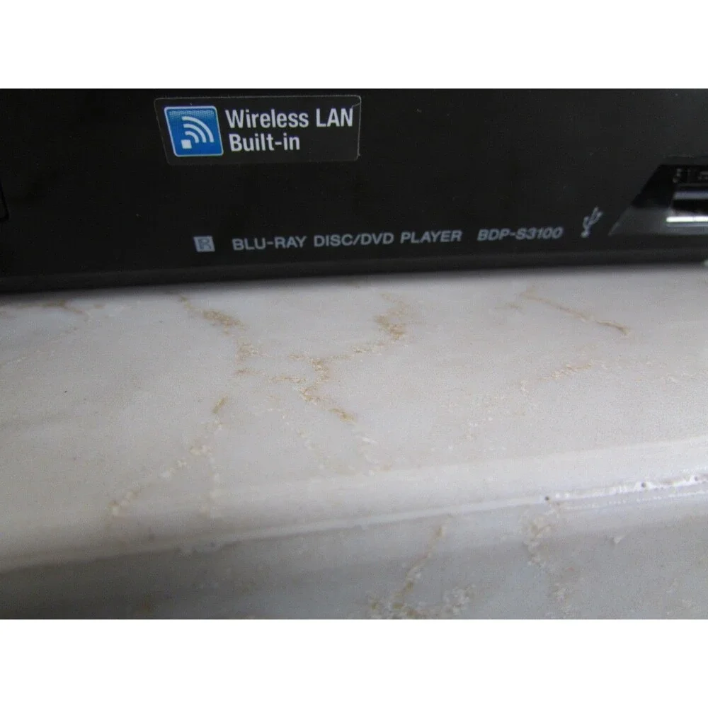 Sony BDP-S3100 Smart Blu-ray DVD Player WiFi Wireless Streaming HDMI with Remote